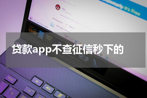 贷款app不查征信秒下的