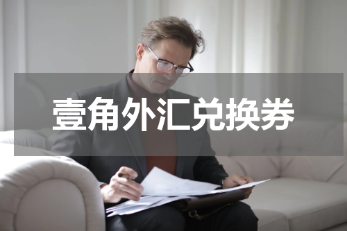 壹角外汇兑换券