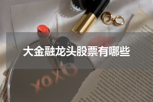 大金融龙头股票有哪些