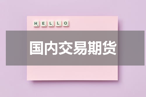 国内交易期货