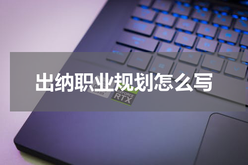 出纳职业规划怎么写