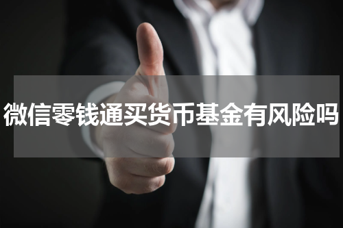 微信零钱通买货币基金有风险吗