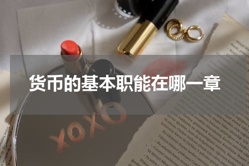 货币的基本职能在哪一章