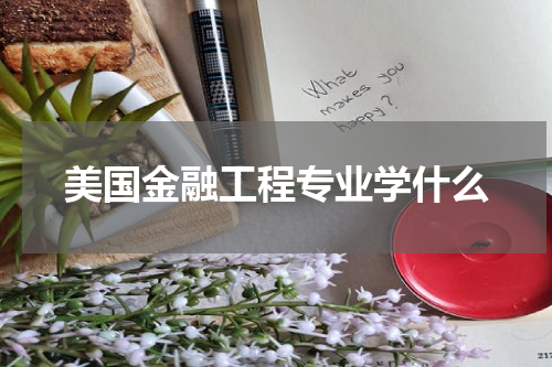 美国金融工程专业学什么