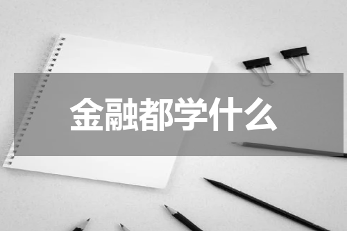 金融都学什么