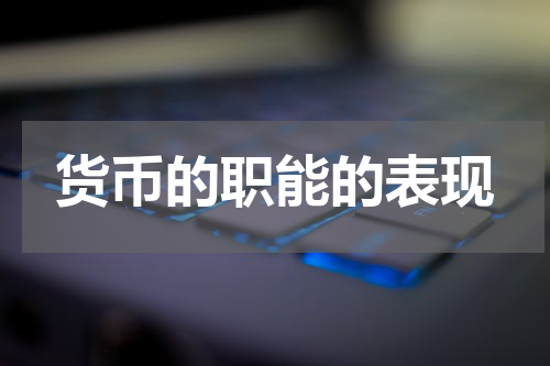 货币的职能的表现