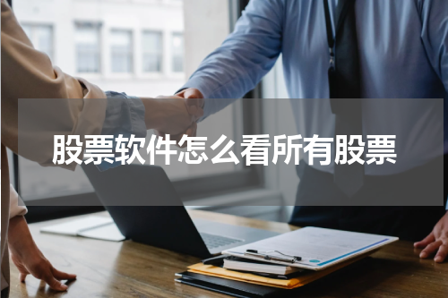 股票软件怎么看所有股票