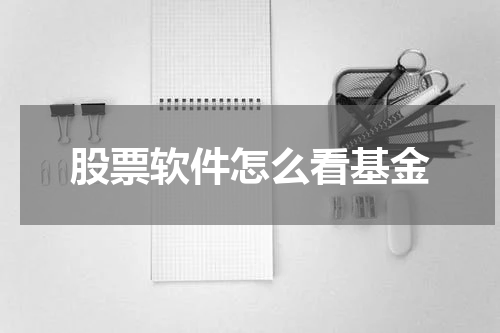 股票软件怎么看基金
