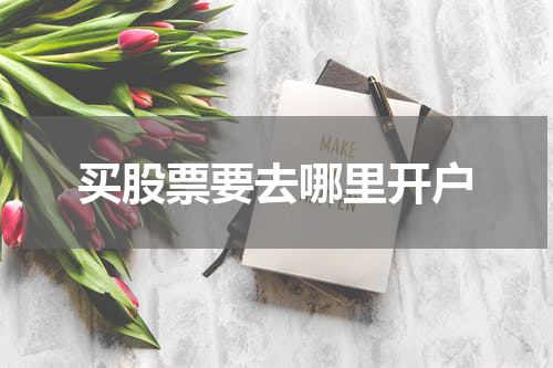 买股票要去哪里开户