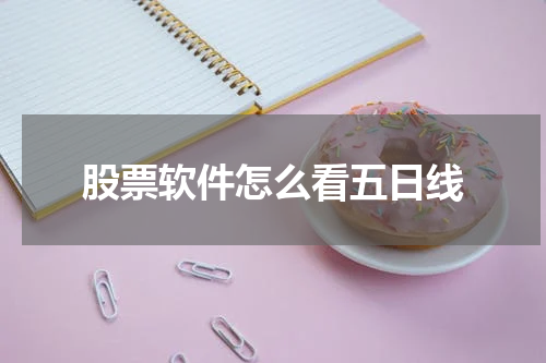 股票软件怎么看五日线