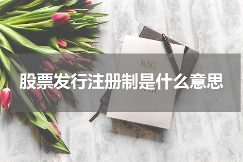 股票发行注册制是什么意思