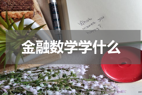 金融数学学什么