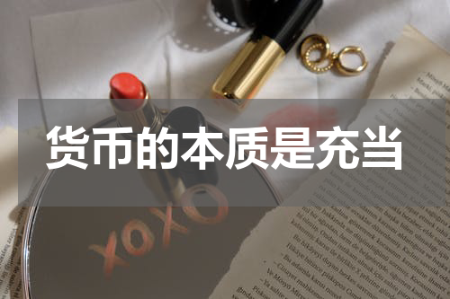 货币的本质是充当
