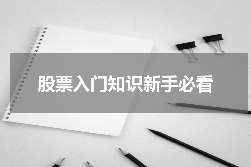 股票入门知识新手必看