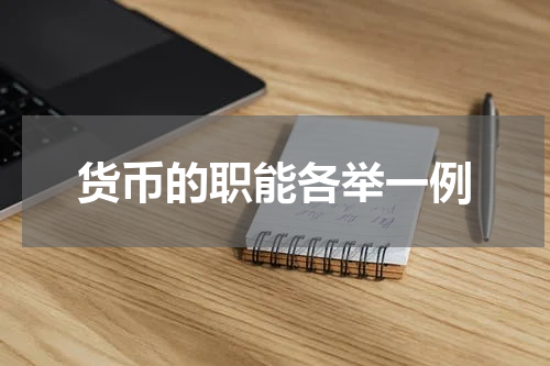 货币的职能各举一例