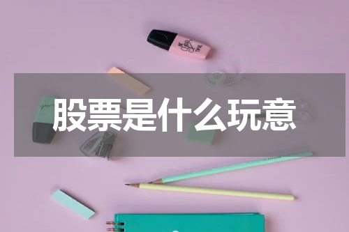 股票是什么玩意