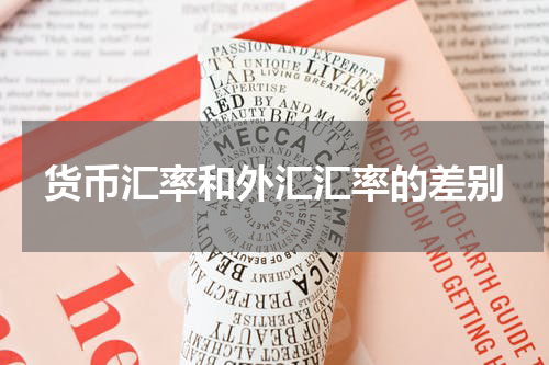 货币汇率和外汇汇率的差别