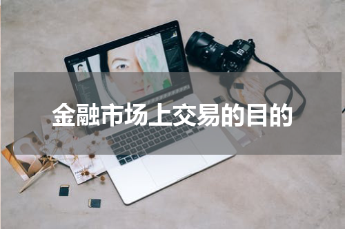 金融市场上交易的目的
