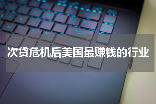 次贷危机后美国最赚钱的行业