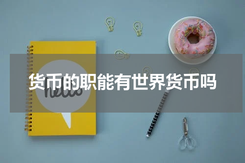 货币的职能有世界货币吗