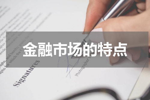 金融市场的特点