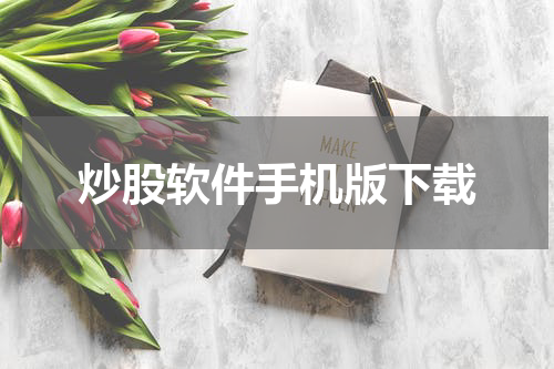 炒股软件手机版下载