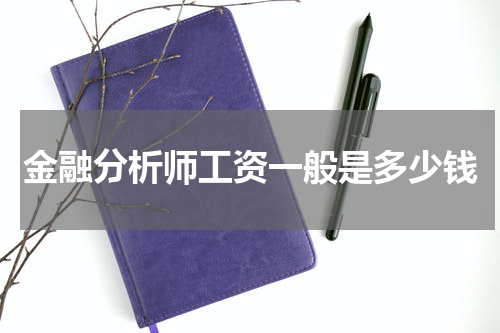 金融分析师工资一般是多少钱
