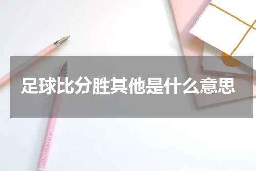 足球比分胜其他是什么意思