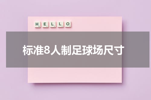 标准8人制足球场尺寸