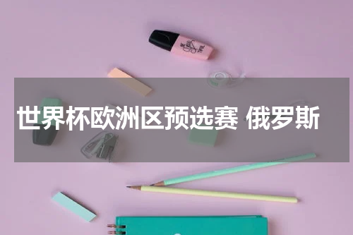 世界杯欧洲区预选赛 俄罗斯