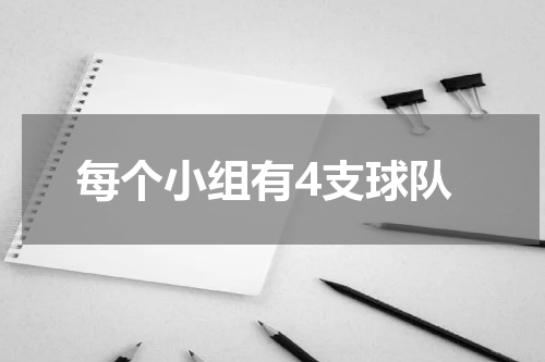 每个小组有4支球队