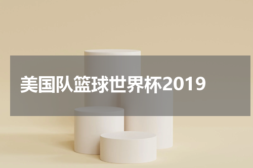 美国队篮球世界杯2019