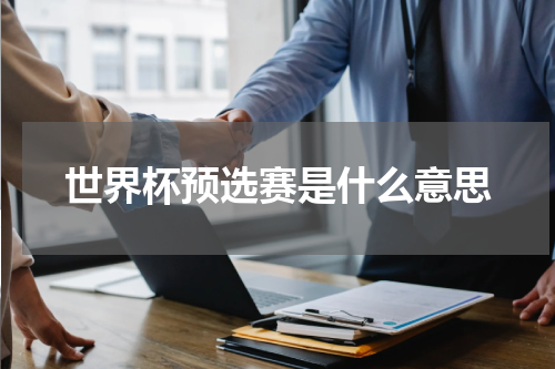 世界杯预选赛是什么意思