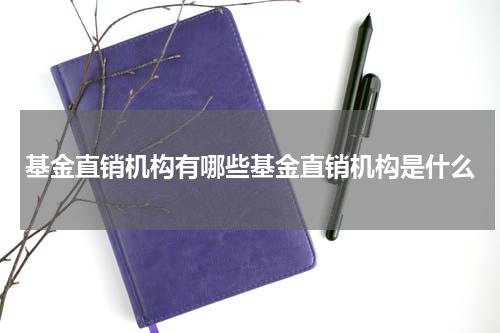 基金直销机构有哪些基金直销机构是什么