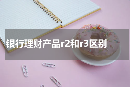 银行理财产品r2和r3区别