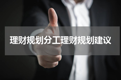 理财规划分工理财规划建议