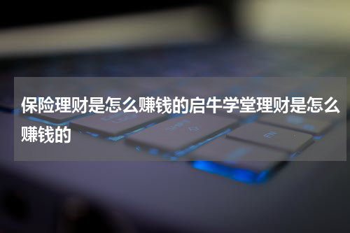 保险理财是怎么赚钱的启牛学堂理财是怎么赚钱的