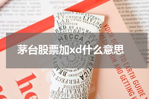 茅台股票加xd什么意思