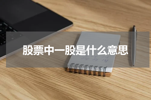 股票中一股是什么意思