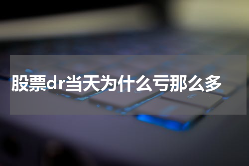 股票dr当天为什么亏那么多