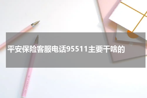 平安保险客服电话95511主要干啥的