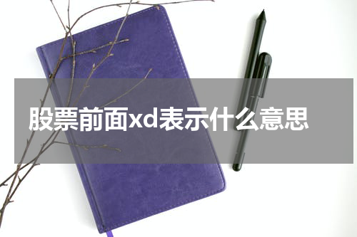 股票前面xd表示什么意思