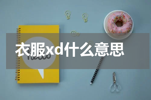 衣服xd什么意思