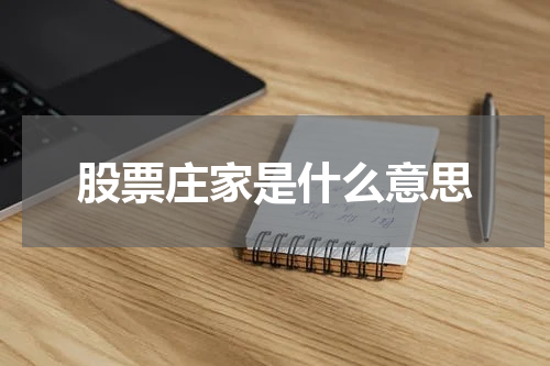 股票庄家是什么意思