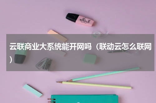 云联商业大系统能开网吗（联动云怎么联网）
