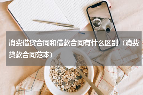 消费借贷合同和借款合同有什么区别（消费贷款合同范本）