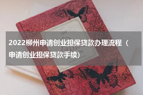 2022柳州申请创业担保贷款办理流程（申请创业担保贷款手续）