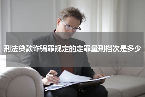 刑法贷款诈骗罪规定的定罪量刑档次是多少