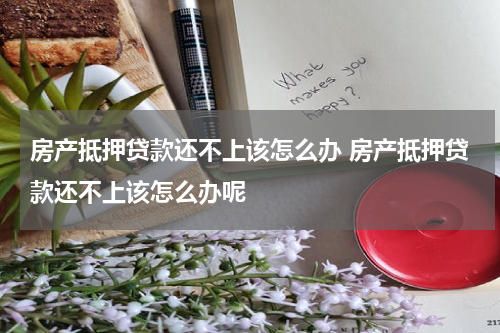 房产抵押贷款还不上该怎么办 房产抵押贷款还不上该怎么办呢