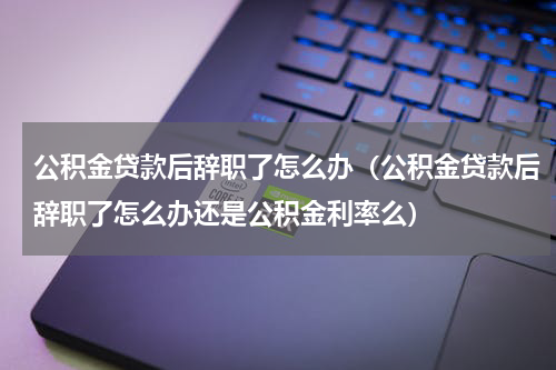 公积金贷款后辞职了怎么办（公积金贷款后辞职了怎么办还是公积金利率么）